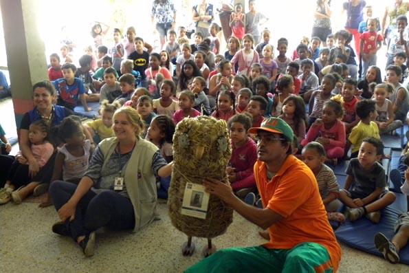 Oficina reforça a separação de resíduos na Escola Lidovino Fanton