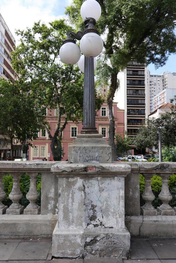 Prefeito Nelson Marchezan Júnior visita técnica ao monumento Júlio de Castilhos e início das obras de revitalização da Praça da Matriz