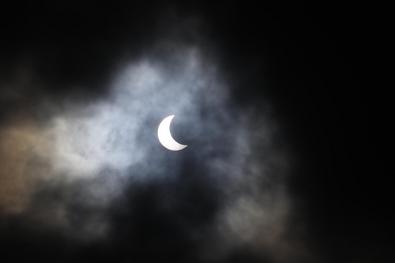 Eclipse solar em Porto Alegre