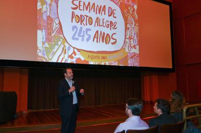 Lançamento da Semana de Porto Alegre Secretário de Desenvolvimento Econômico Ricardo Gomes