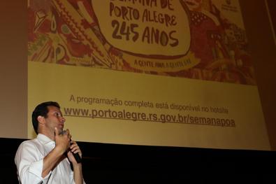 Prefeito Nelson Marchezan Júnior no lançamento da Semana de Porto Alegre