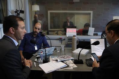 Prefeito em entrevista ao Jornal Gente na R Bandeirantes