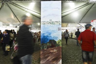 237ª Feira do Peixe de Porto Alegre – Pintura coletiva para releitura da obra de Porto Alegre Vista do Cristal, de Torquato Bassi