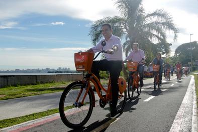 EPTC comemora um milhão de viagens pelo serviço BikePoa Local: Estação BikePoa Iberê Camargo