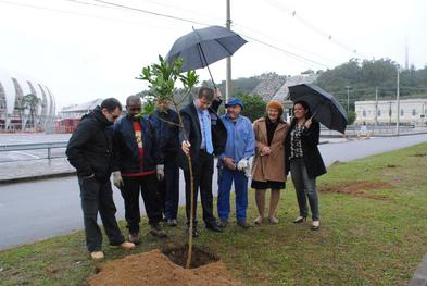 Smams planta árvore na Semana do meio Ambiente de Porto Alegre