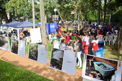 Ação de conscientização do Dmae pelo Dia Mundial da Água - Local: Jardim da ETA Moinhos de Vento