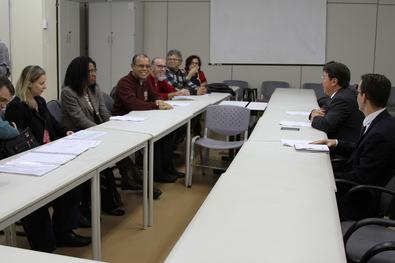 Reunião entre representantes do Governo Municipal e Direção do Simpa.