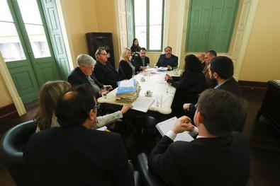 Audiência com diretores do Grupo Hospitalar Conceição Local: Gabinete do vice-prefeito