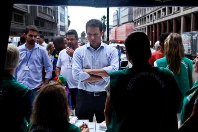 Prefeito Nelson Marchezan Jr. visita atividades da Semana de Porto Alegre na Esquina Democrática 