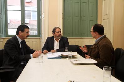 Audiência com o presidente do IPERGS, Otomar Vivian