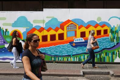 Reforma do prédio Guaspari expõe arte urbana no Centro Histórico