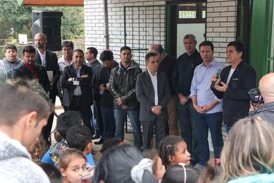 Inauguração de dois vestiários e um banheiro Local:	Parque Chico Mendes