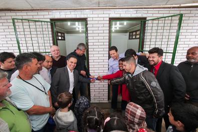 Inauguração de dois vestiários e um banheiro Local:	Parque Chico Mendes