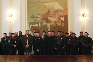 Cerimônia de entrega de coletes para a Guarda Municipal