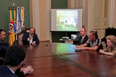 Visita cortesia de representantes do consulado da Hungria em Porto Alegre Local:Salão Nobre do Paço Municipal