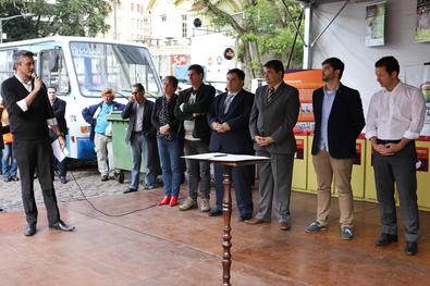 Prefeito Nelson marchezan Júnior na abertura da 12ª Semana Cidade Limpa