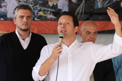Prefeito Nelson marchezan Júnior na abertura da 12ª Semana Cidade Limpa