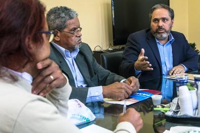 Reunião com Vice prefeito, Sec. Siegle e os 8 Coord. do COP