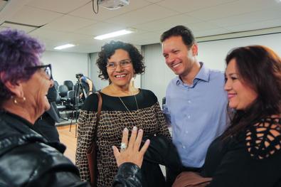 Reunião com diretores das escolas de ensino infantil da Rede Municipal de Ensino Local: Auditório da Smed
