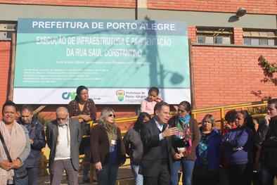 Iniciadas as obras de infraestrutura e pavimentação na rua Saul Constantino