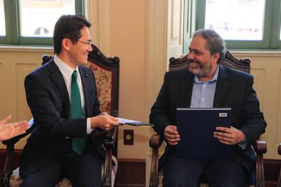 Visita do Vice-Prefeito de Kanazawa, Daizo Hosoda