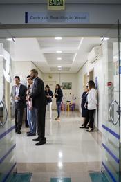 SMS e Hospital Banco de Olhos na reabetura do Centro de Reabilitação Visual do Hospital Banco de Olhos. Local: HBO 