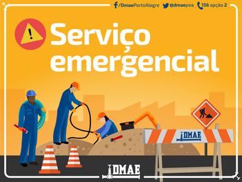 Serviços emergenciais do Dmae