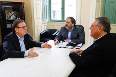 Reunião com o Vice-presidente do Sinduscon-RS, Aquiles Dal Molin