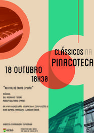 Um recital de canto e piano marcará a edição de Outubro do Projeto Clássicos na Pinacoteca. 18 de outubro de 2017, quarta-feira, 19h 