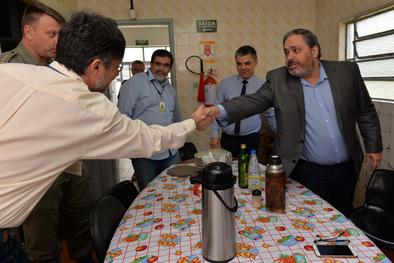 Vice-prefeito Gustavo Paim visita o Crip Centro Sul.