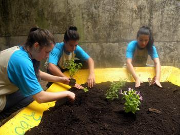 Escola do bairro Santa Tereza recebe estação integrada de compostagem