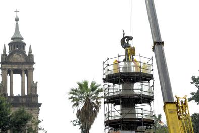 A restauração do Monumento Júlio de Castilhos pelo relato do restaurador francês Antoine Amarger é a atração do projeto No Palco da Pinacoteca, neste sábado, 14, às 10h