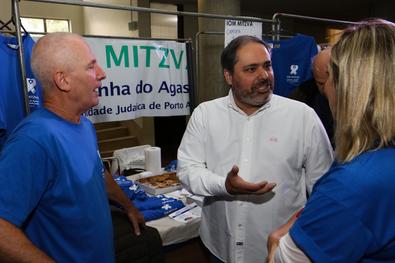 Vice-Prefeito Gustavo Paim participa do evento Festa na Rua na Sociedade Hebraica