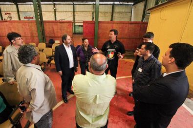 Vice-prefeito Gustavo Paim visita o CRIP Lomba do Pinheiro Local: CRIP Lomba do Pinheiro