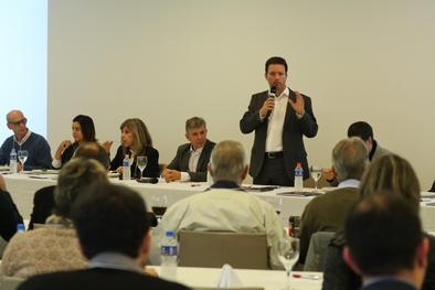 Prefeito Nelson marchezan Júnior palestra na Reunião-Almoço da Associação Riograndense dos Escritórios de Arquitetura (AsBEA-RS)