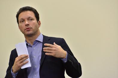 Prefeito palestra na Aula Magna do curso de Direito da faculdade Estácio Local: Faculdade Estácio