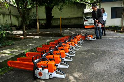 Entrega de máquinas doadas pela Stihl Ferramentas Local: Sede da SMSurb