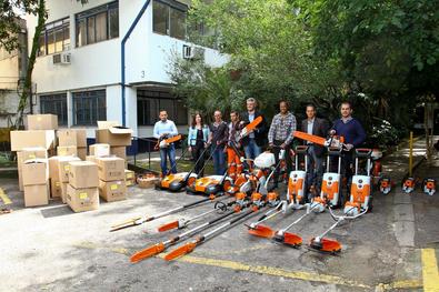 Entrega de máquinas doadas pela Stihl Ferramentas Local: Sede da SMSurb