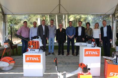 Ato de Entrega de equipamentos doados pela Stihl Ferramentas a PMPA Local: Winge Floricultura